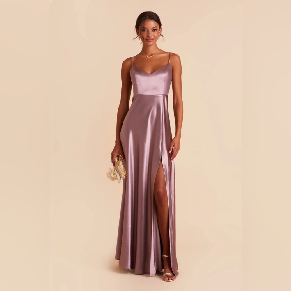 Birdy Grey Jay Dress Satin Dark Mauve Size Small